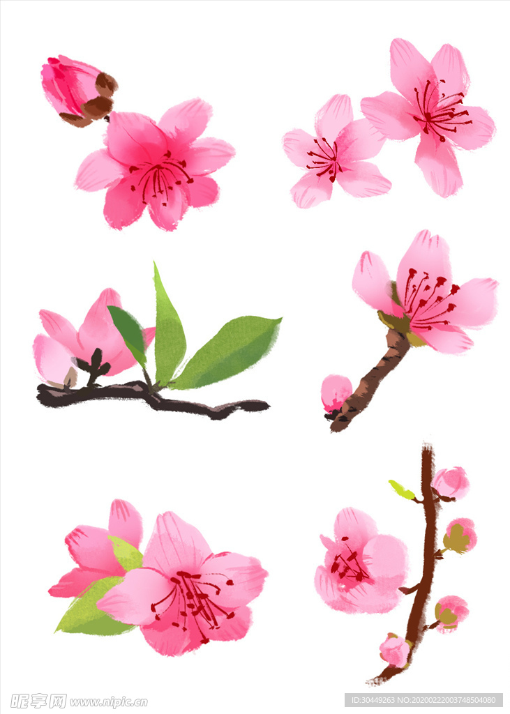 桃花素材