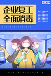 预防冠状肺炎流感病毒海报