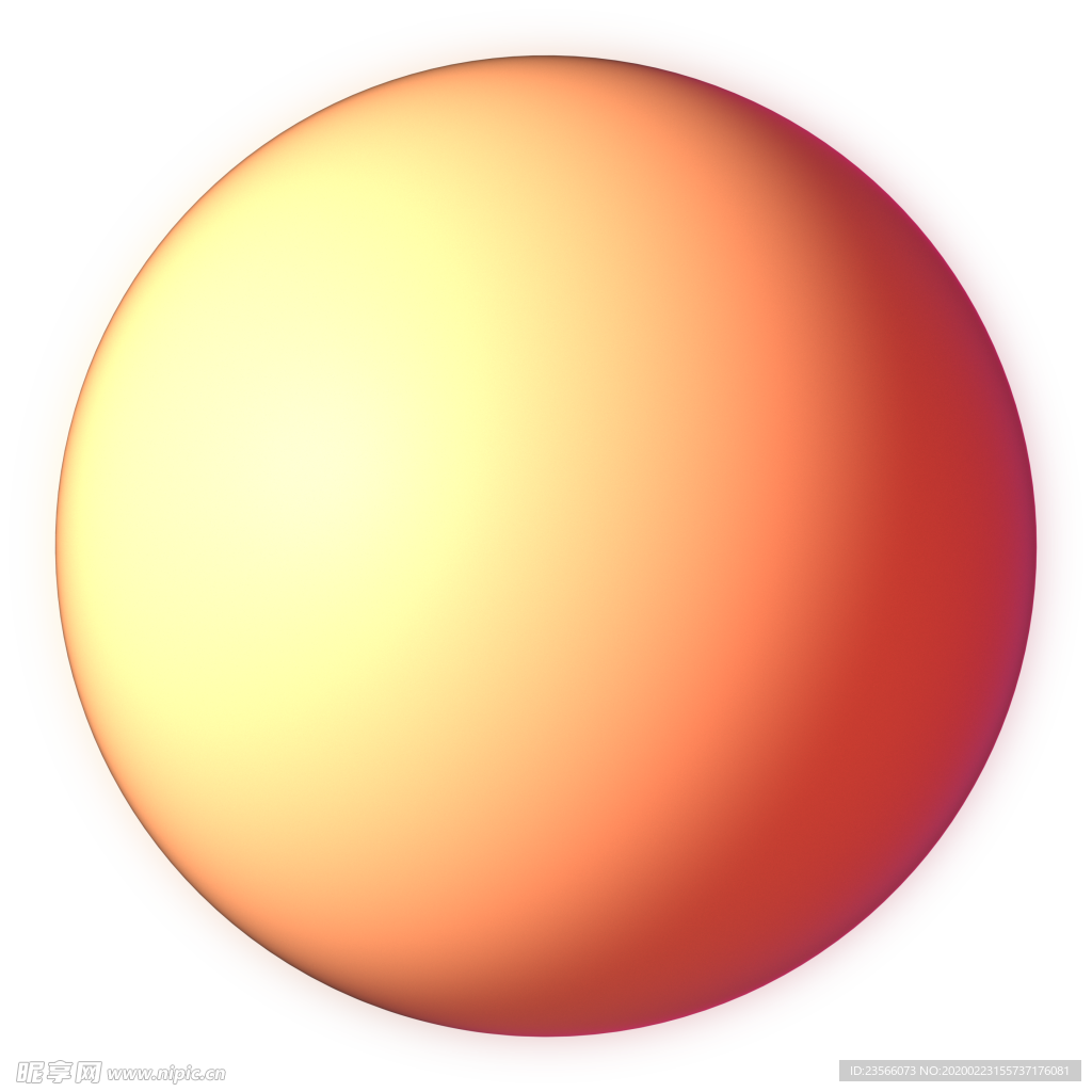 圆形彩色立体球体设计