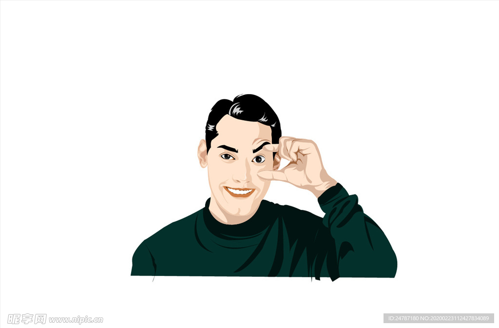 卡通男人