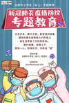 预防冠状肺炎流感病毒海报