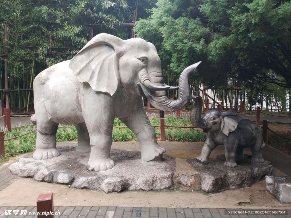 雁栖湖 大象雕塑