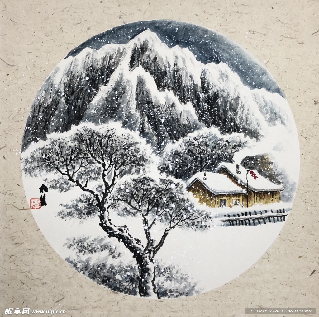 魏相生雪景作品