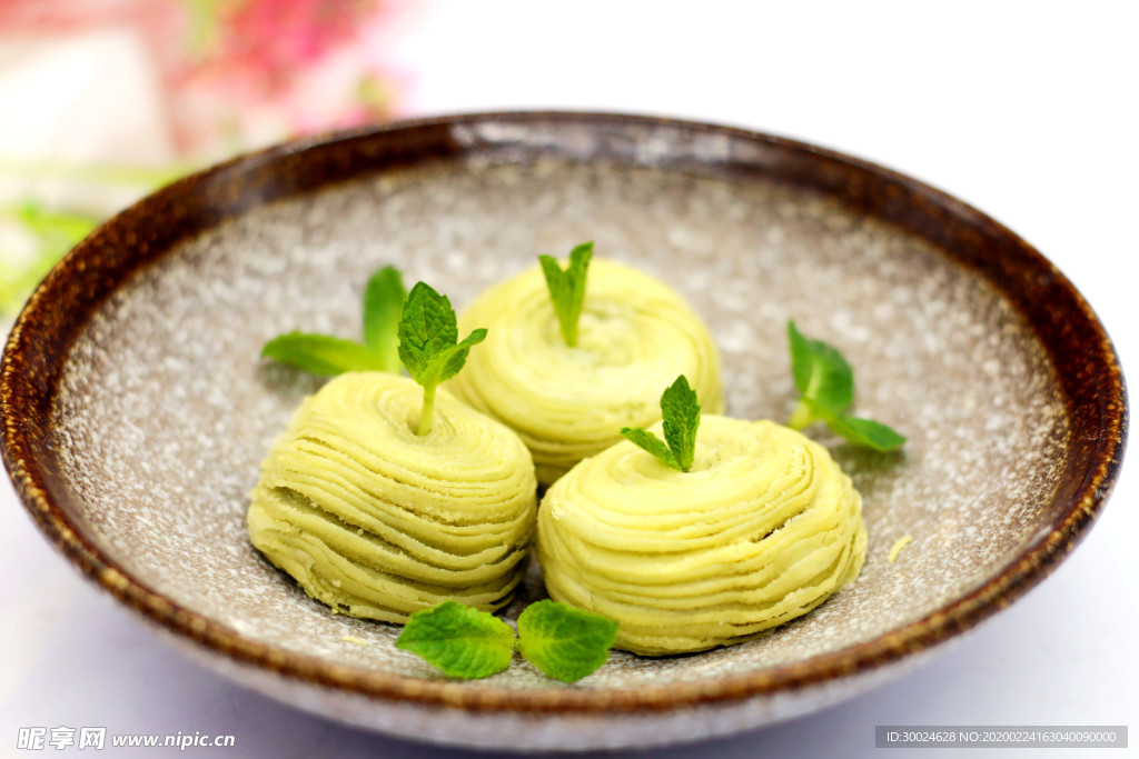 红豆绿茶饼
