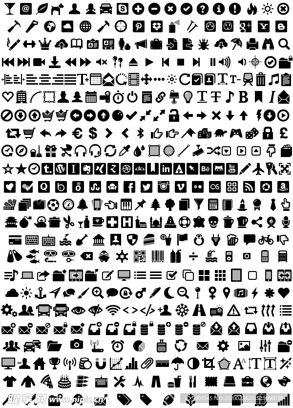 icon黑色小图标