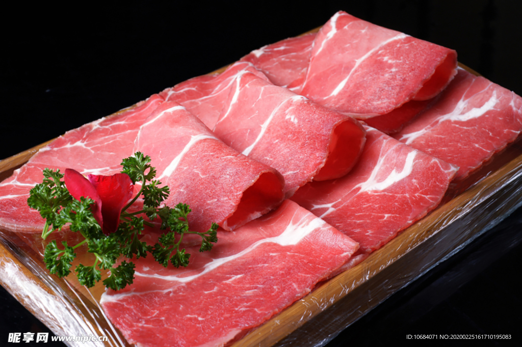 特色火锅绿色健康牛羊肉卷