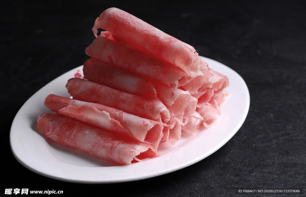 特色火锅绿色健康牛羊肉卷