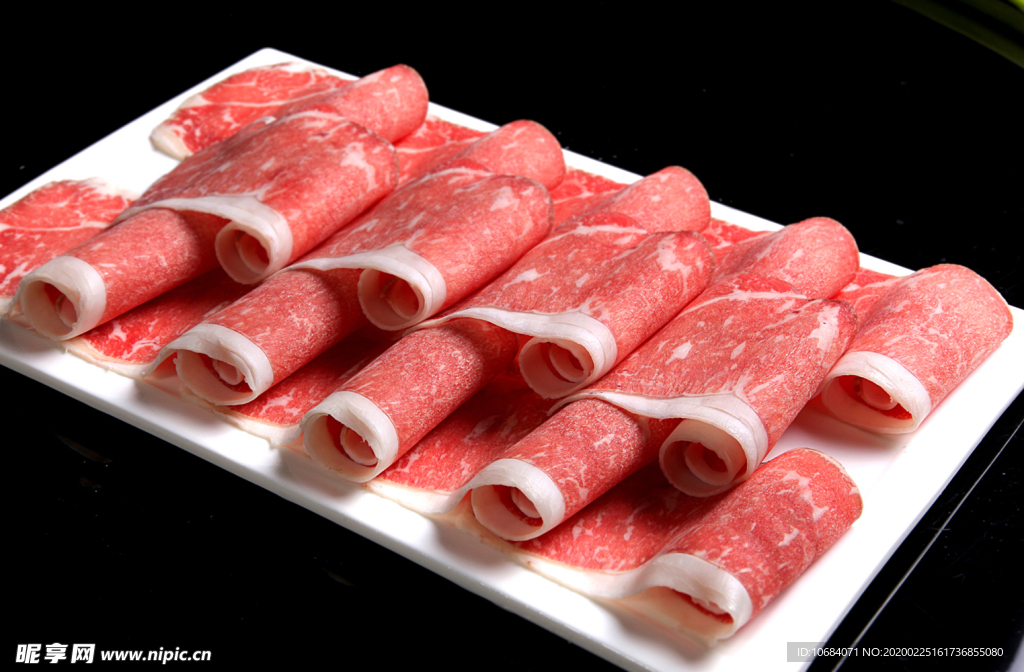 特色火锅绿色健康牛羊肉卷