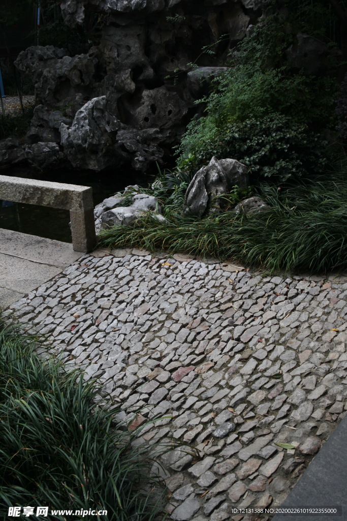 石材铺地 中式