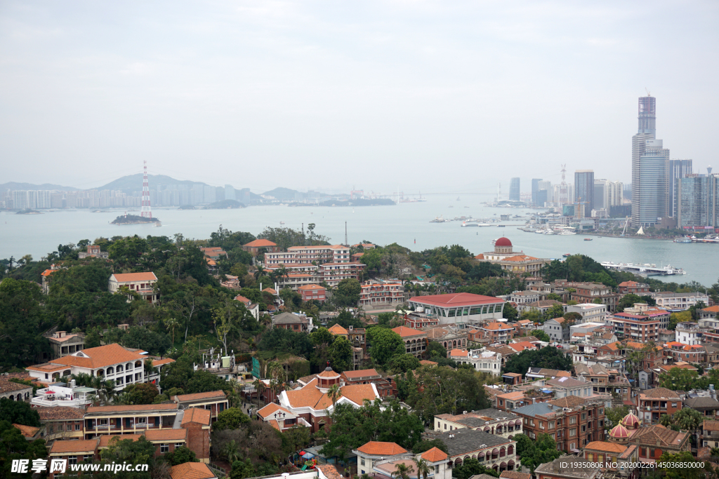 厦门鼓浪屿各式建筑风光