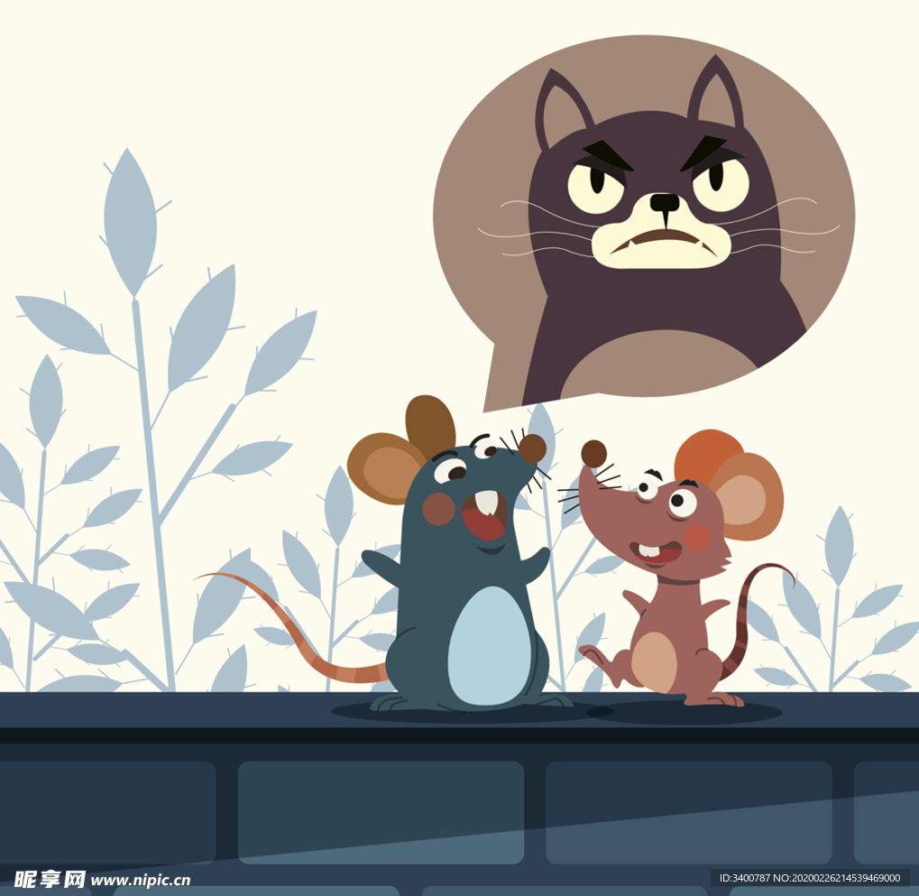 老鼠  猫