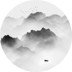 新中式抽象意境水墨画