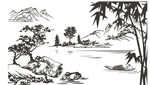 山水矢量图