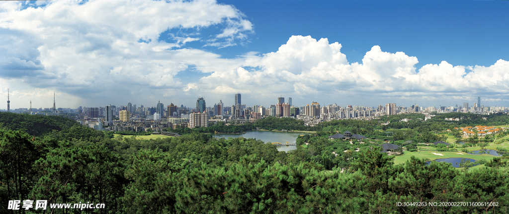 广州地标建筑全景广州城市风光