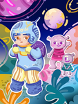 卡通宇宙外星人