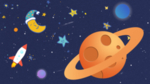 卡通宇宙火箭环游