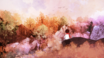 风景涂鸦画