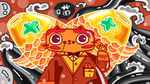 猫咪涂鸦墙画