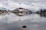 西藏布达拉宫雪山风景