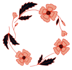 手绘花环边框