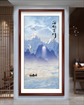 海纳百川玄关画