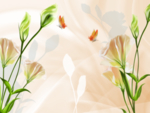 郁金香花卉背景墙