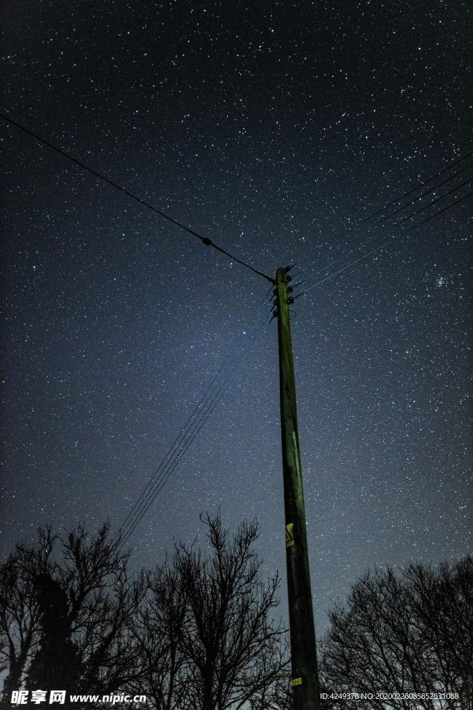 夜晚的星空