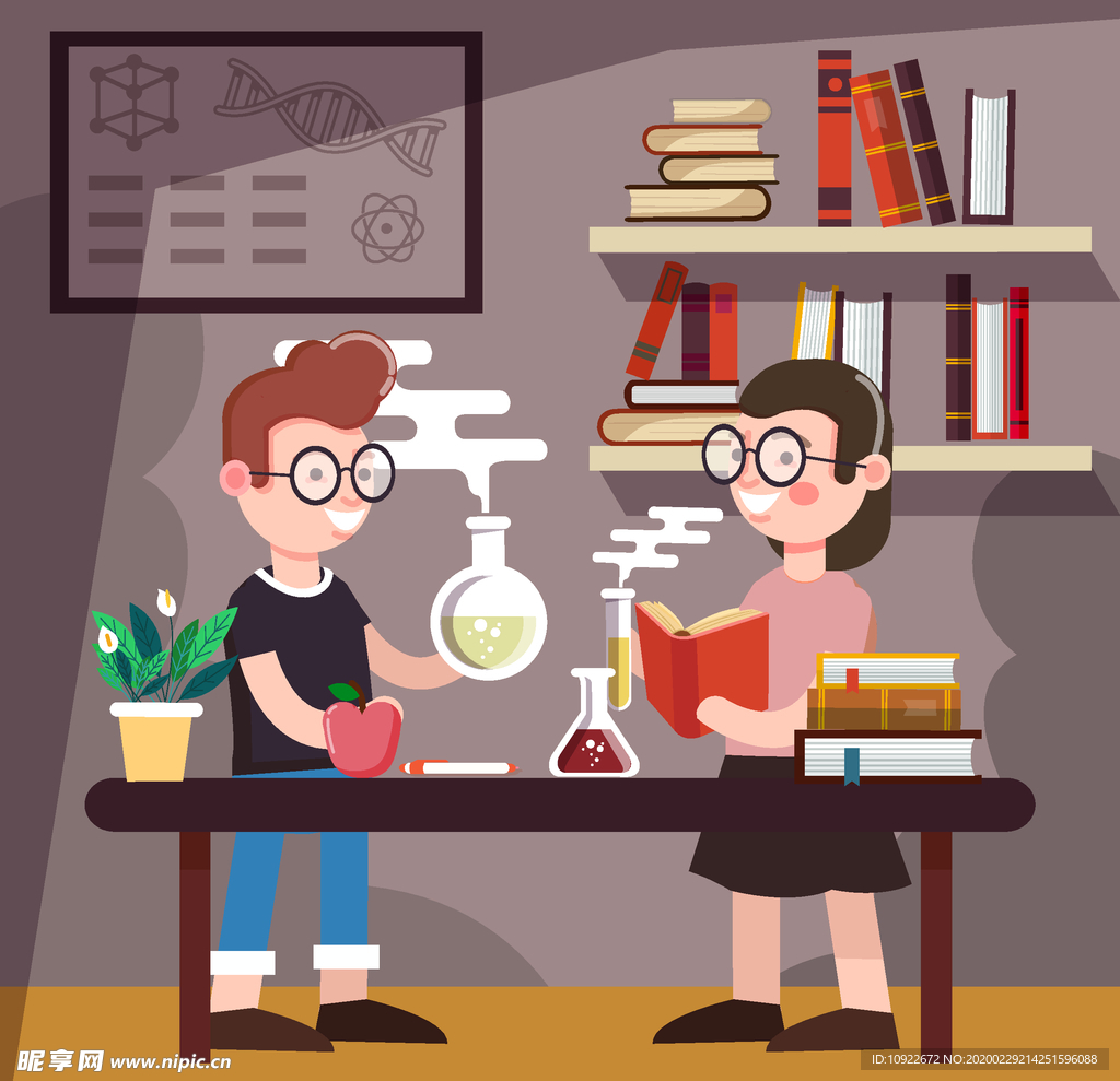 创意做科学 实验的学生