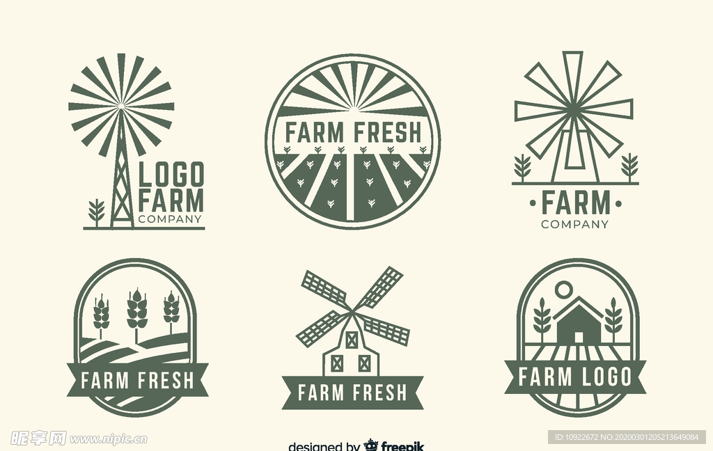 6款创意 农产品标志