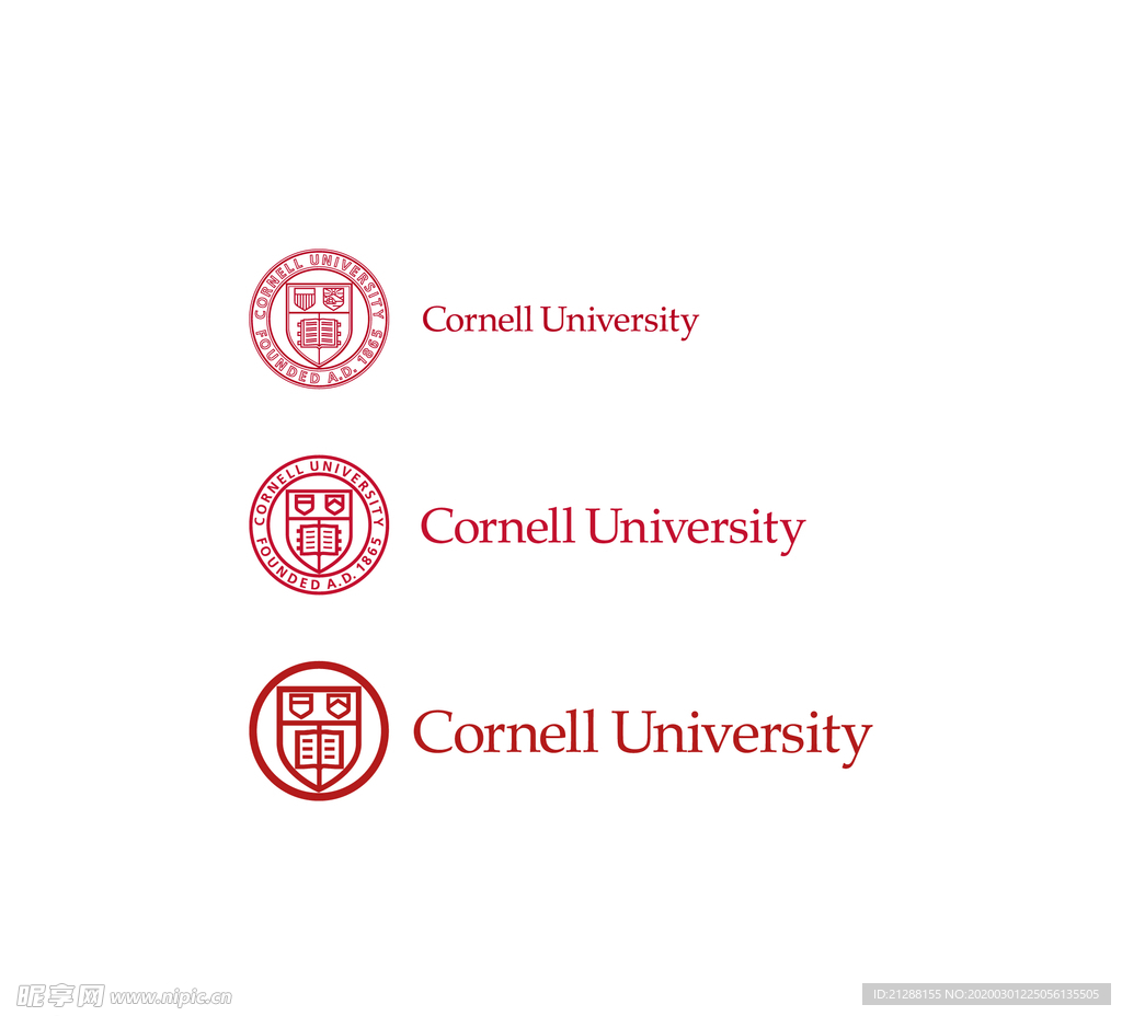 美国康奈尔大学校徽新版