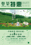 春天茶叶清新宣传单