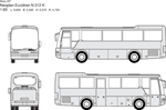 手绘客运汽车
