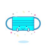 矢量用品 一次性口罩 EPS