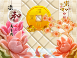 3D花朵背景墙