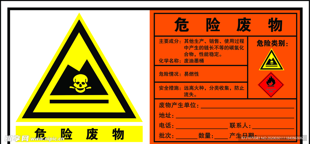 危险废物告知牌