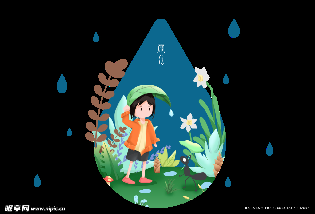 雨水素材