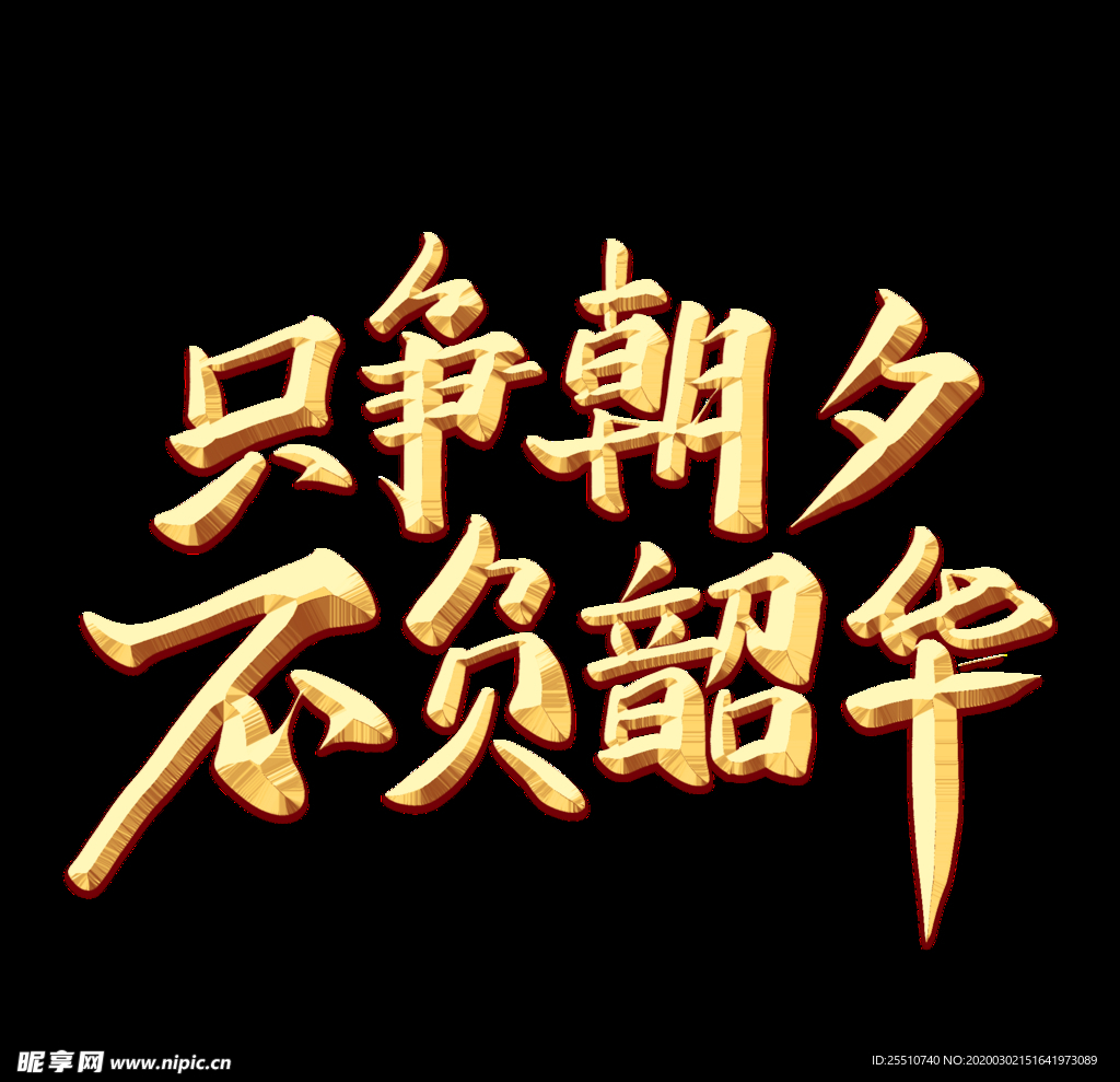 只争朝夕 不负韶华