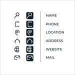 商务简约联系方式icon图标