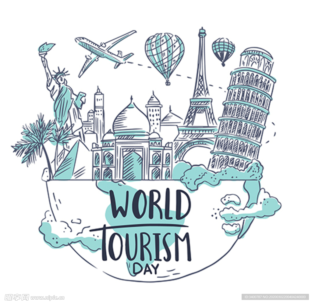 手绘全球旅行