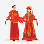中式婚礼新人
