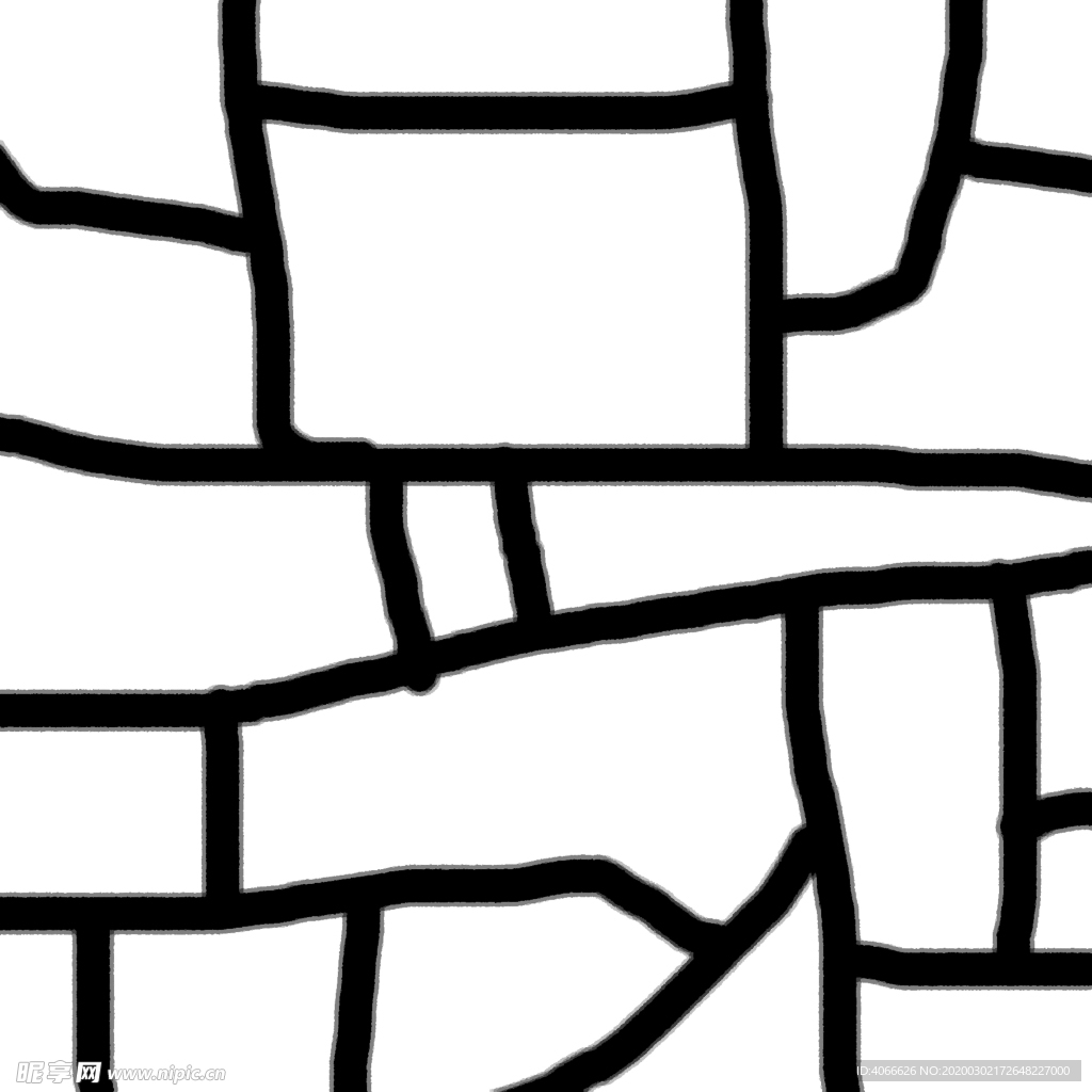 网状线条绘画