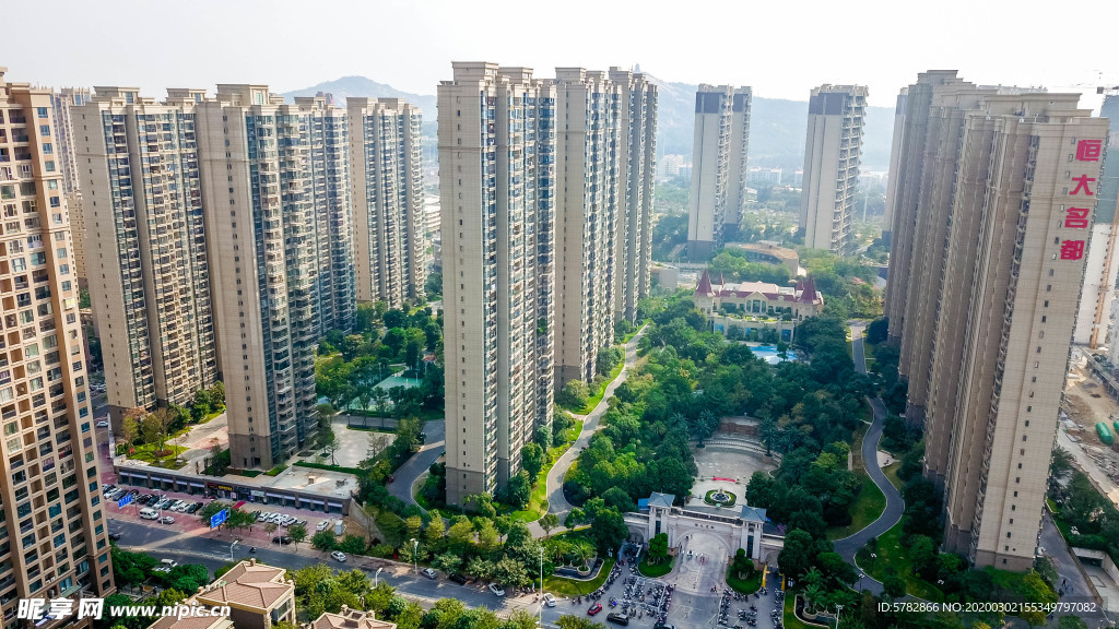 地产 小区 园林 实景 拍摄