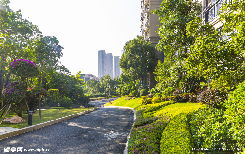 地产 小区 园林 实景 拍摄