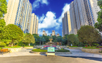 地产 小区 园林 实景 拍摄
