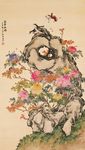 清 居廉 富贵白头图 绢本