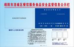 涪城区食品安全监督信息公示栏