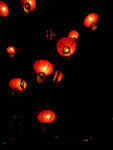 灯笼 春节 元宵节 夜景 红色