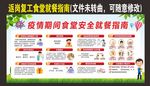 食堂餐厅安全就餐宣传栏