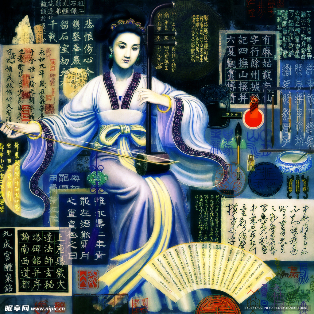 重彩画