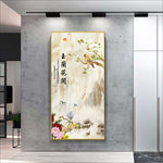玉兰花开玄关画